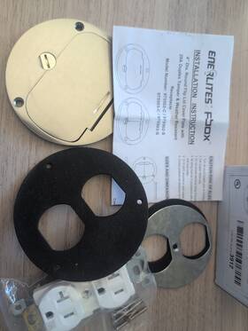 Flange-20a Enerlites 975502-s 975502s 4 Hinged Floor Box Cover Duplex Tamperweather Proof