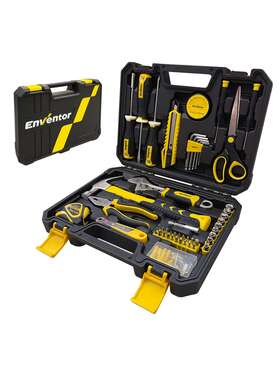 Sgrd005 Enventor Basic Home Household Auto Repair Tool Kit Set With Storage Case 108 Pc