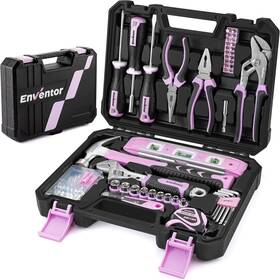 Sgrd007 Enventor Pink Tool Kit Set For Women 146pcs General Household Hand Wit