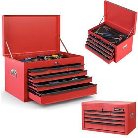 Tl35743 Ergomaster Steel Tool Box 24ftft Metal With 6 Drawers Lockable Heavy