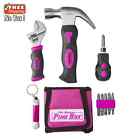 Essential 11 Pc Pink Lady Tool Set Hammer Screwdriver Bits Wrench Houshold Kitchen Garage 793727349599
