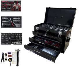 Etsg 699916354996 3-drawer 339 Piece Hand Tool Kits Mechanics For Household Home Repair Tools