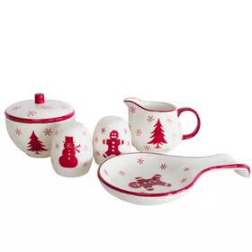 Euro Ceramica 705353230301 Winterfest 5-piece Accessory Set