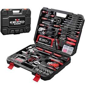 Excited Work 011727953090 198 Piece Household Tool Set General Home/auto Repair Hand