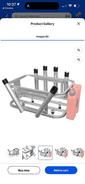 3005.4257 Extreme Max Aluminum Jet Ski Pwc Fishing Rod Rack And Cooler Combo - Compatible With Rotopax
