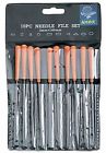 F341p Hawk Piece Fine Needle File Set Plastic Handles 768537103419