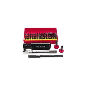 Falls Mfg Co 313049035064 Ratchet Set Mini Super Deluxe 52 Pc With 4 Tools