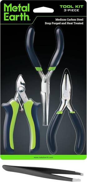 Mmt001-t Fascinations Metal Earth 3-piece Tool Set Clipper Flat Nose Pliers Needle Bundle
