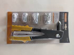 38353 Fastenpro Hand Riveter With 4 Nosepieces 3/32 1/8 5/32 And 3/16 Wrench 100 Rivets #38353