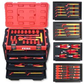 Fesa 850049396974 Electrician Insulated Tool Set - 52-piece 1000v Kit With 5-tier