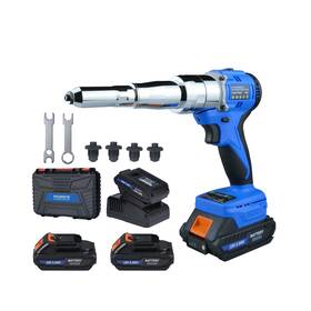 5000lbf Fichfoye Hk809m Cordless Rivet Gun 18v Brushless Electric Riveting Tool With 2 2.0