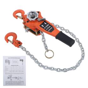 In4236453al Findmall 3/4 Ton Manual Lever Hoist 1650 Lbs 5ft Come Along G80 Steel Double-pawl