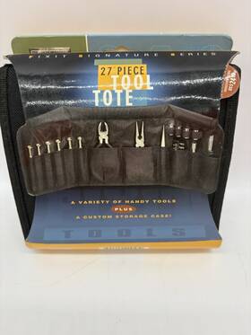 Fix-it Tools 694202400579 Fixit 27 Piece Tool Tote Signature Series Portable Handy And Case