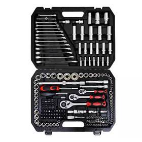 Flynama 705353988943 216-piece Basic Portable Manual Repair Tool Set Includes Case And Ratche