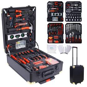 Os-zx-p193360 Flynama 969pcs Home Repair Tool Set Kit For Men Toolbox Storage Case With 4 Drawers