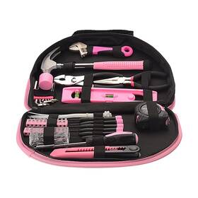 69pc-tz Flzosper 69-piece Pink Hand Tool Set -ladys Essential Home Repairing Kit General