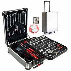 Flzosper 755327943331 799-piece Sturdy Tool Set With Rolling Wheels Aluminum Trolley Case General