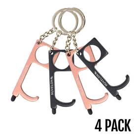 Forever Gifts Inc 875342009765 Nuvelon No Touch Door Opener Tool With Stylus Tip Rose Gold