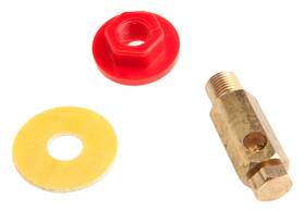 Forney 032277575110 57511 Output Jack With Washer Brass Plug Red Knob