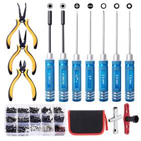 Frihobby U6f0032 Rc Car Tool Kit - Screwdriver Set Flat/phillips/hex/nut Screws Pliers