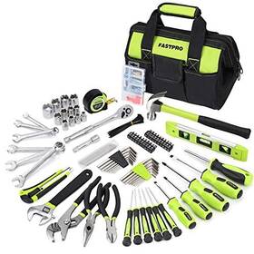 F00729 Fute 236-piece Home Repairing Tool Set Mechanics Hand Kit With 12-inch Green