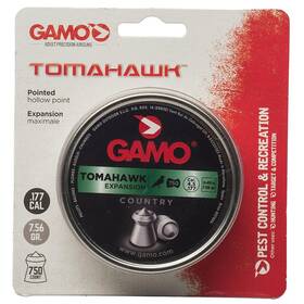 6322544cpc54 Gamo .177 Cal Pointed Hollow Point Pellets 7.56 Grain Tomahawk Tip 750 Count