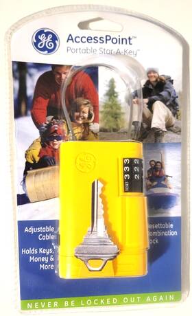 001948 Ge 090928018584 Security Yellow Portable Stor-a-key