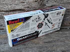30593 Gearratchet Gear Ratchet Pass Thru 21 Piece Socket System New In Box