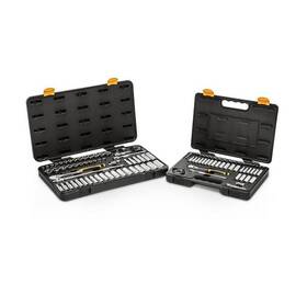 Gearwrench 099575366642 1/4 Inch And 3/8 Drive 90-tooth Standard Deep Socket Set 110-piece
