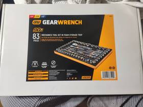 Gearwrench 099575865299 83pcs 90t Sae/metric Mechanics Tool Set 1/4 Inch 3/8 1/2 With Foam Storage Tray