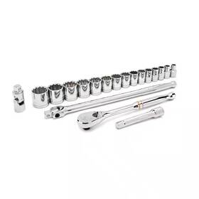 19-pi Gearwrench 313041756738 1/2 Inch Drive Sae 12-point Standard 90-tooth Mechanics Tool Set With Case