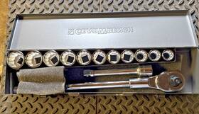 13-pi Gearwrench 313043549550 3/4 Inch Drive 12-point Sae 24-tooth Ratchet And Socket Mechanics Tool Set
