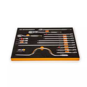 Gearwrench 313095551525 3/8 Inch Drive 90-tooth Ratchets And Tool Set In Eva Foam Tray