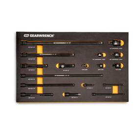 Gearwrench 445027759716 1 4 In 3 8 2 Drive Impact Tool Accessories Set With Eva Foam