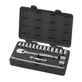80708 Gearwrench 18 Pc. 1/2 Inch Drive 6 Pt. Standard Mechanics Tool Set Metric -