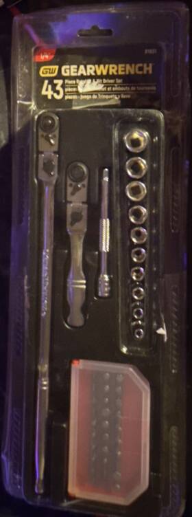 81031 Gearwrench 43 Pc Ratchet And Bit Driver Set With Sockets Bits Case