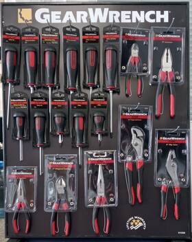 81432 Gearwrench Merchandiser Wall Display 18-piece Tool Set