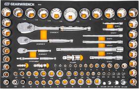 86529 Gearwrench 83 Pc. 1/4 3/8 Inch 1/2 90-tooth Sae/metric Mechanics Tool Set With Eva Foam Tray