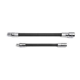 87912 Gearwrench 2 Pc. 1/4 Inch And 3/8 Drive Flex Extension Set Includes 6 8 Silver