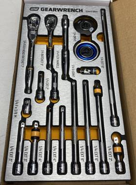 Gsxmts-86520 Gearwrench 18 Pc. 1/4 Inch 90-tooth Ratchet And Drive Tool Set