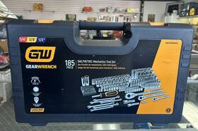Gw72mcbmts Gearwrench Metric/sae 1/4 Inch 3/8 1/2 Drive Mechanic Tool Set 185pc