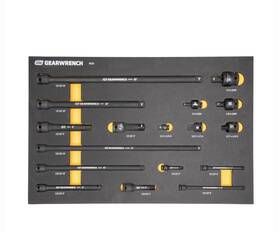 Kdt86524 Gearwrench 17 Piece 1/4 Inch 3/8 1/2 Impact Drive Tool Accessories S