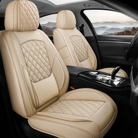 Gy04 Geeyontek Car Seat Covers Full Set 5 Seats Universal Waterproof Leather Vehicle Cushio