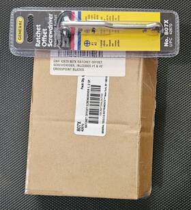 42670 General 807x Box Of 5 #807x Ratchet Offset Screwdrivers Upc New