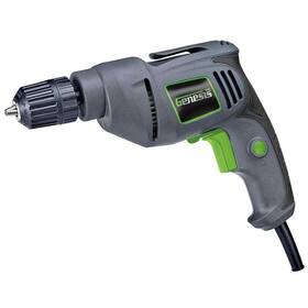 Gd38b Genesis 4.2 Amp Variable Speed Reversible Electric Drill 3/8 Inch Keyless Chuck Rubberiz
