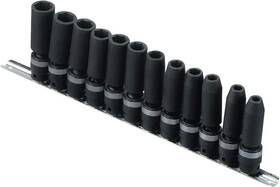 Tg-312md Genius Tools 12pc 3/8 Inch Dr. Metric Deep Swivel Impact Socket Set -