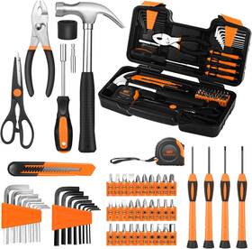Getfoo 744110851052 58-piece Tool Kit Basic Home Repair Set General Household Hand Sm