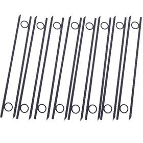 Gfyship 768604508321 Rebar Stake Loop 16pcs Grip 3/8x 18 Inch Steel Durable Heavy Duty Tent