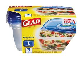 70045 Glad Deep Container 3 Ct - Deal Of The Week