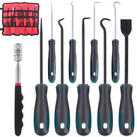 Glarks G-813 10 In 1 Heavy Duty Hook And Pick Set 9pcs Precision Scraper W